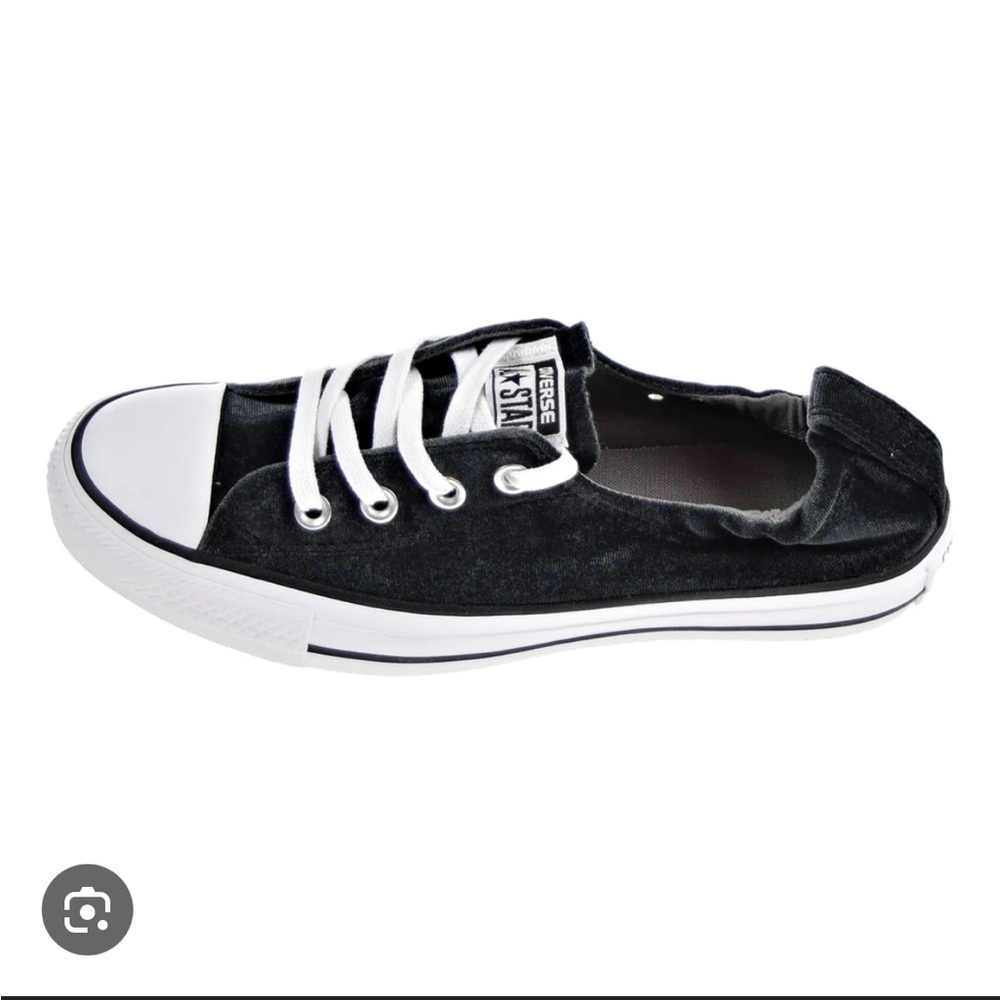 Converse Shoreline Velvet Black slip on sneaker